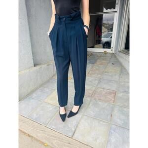Giorgio Armani “Gruppo” Vintage High-Waisted Crepe Trousers